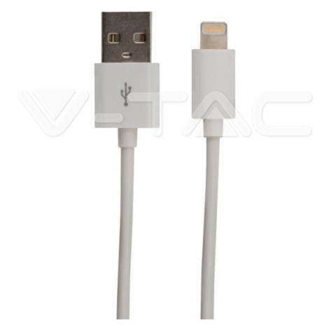 USB Kábel Lightning s MFI 1,5m, biely VT-5552 (V-TAC)