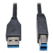 Kábel USB PREMIUMCORD 3.0, Super-speed 5Gbps A-B, 9pin, 3m