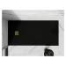 MEXEN/S - Stone+ obdĺžniková sprchová vanička 160 x 100, čierna, mriežka zlatá 44701016-G