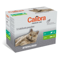 Calibra Premium cat Sterilised pečeň v omáčke kapsičky pre mačky 12x100g