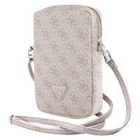 Univerzálne puzdro Guess na smartfón GUWBZP4GFTSP PU 4G Triangle Logo Walltet Phone Bag Zipper r