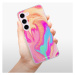 Odolné silikónové puzdro iSaprio - Orange Liquid - Samsung Galaxy S23 5G