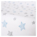 Poťah na prebaľovaciu podložku 50x70-80cm 2ks Dark Grey+Blue Stars