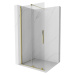 MEXEN/S - Velár posuvné sprchové dvere Walk-in 100, transparent, zlatá 871-100-000-03-50