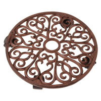 Kovový pojazdný podstavec pod kvetináč ø 34,5 cm Ornament – Esschert Design