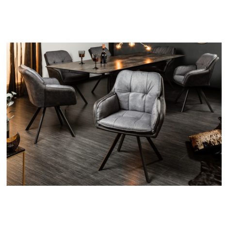 Estila Retro stolička Dex v sivej farbe 63cm