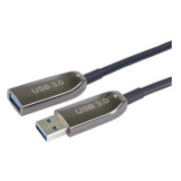 PremiumCord USB 3.0 predlžovací optický AOC kábel A/Male - A/Female 25m