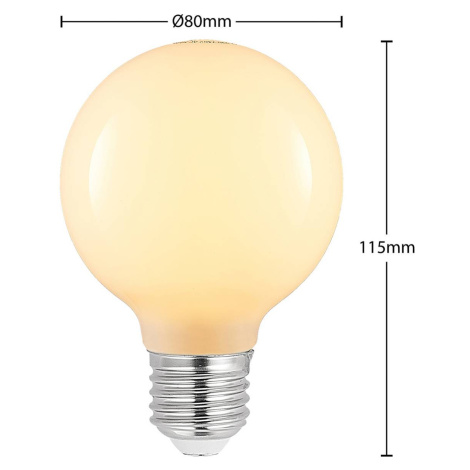 LED žiarovka E27 4W G80 2 700 K stmieva opál 3ks