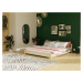 Benlemi Dvojlôžková posteľ MODERN Zvoľte farbu: Nelakovaná, Zvoľte rozmer: 180 x 200 cm