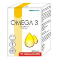 EDENPHARMA Omega 3 60 + 10 kapsúl ZADARMO