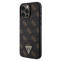 Guess PU Leather 4G Triangle Metal Logo Apple iPhone 14 Pro GUHCP14LPG4GPK Black