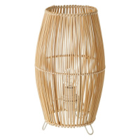 Bambusová stolová lampa v prírodnej farbe s bambusovým tienidlom (výška 29 cm) Natural Way – Cas