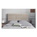 Béžové čalúnené čelo postele 140x120 cm NY - Cosmopolitan Design