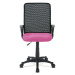 Sconto Kancelárska stolička FRESH ružová/čierna