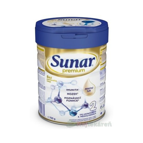 Sunar Premium 2 následná mliečna výživa 700 g