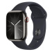 APPLE WATCH SERIES 9 GPS + CELLULAR 45MM GRAPHITE STAINLESS STEEL CASE MIDNIGHT SPORTB-M/L,MRMW3