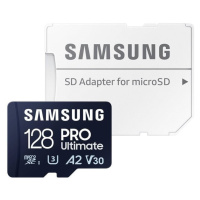 Samsung PRO Ultimate/micro SDXC/128GB/200MBps/UHS-I U3 / Class 10/+ Adaptér/Modrá