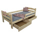 Wilsondo Detská posteľ so zábranou Oľga 5 90x200 - prírodná
