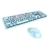 Klávesnica Wireless keyboard + mouse set MOFII Sweet 2.4G (blue)