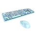 Klávesnica Wireless keyboard + mouse set MOFII Sweet 2.4G (blue)