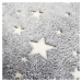4Home Obliečka na vankúšik Stars svietiaca sivá, 40 x 40 cm