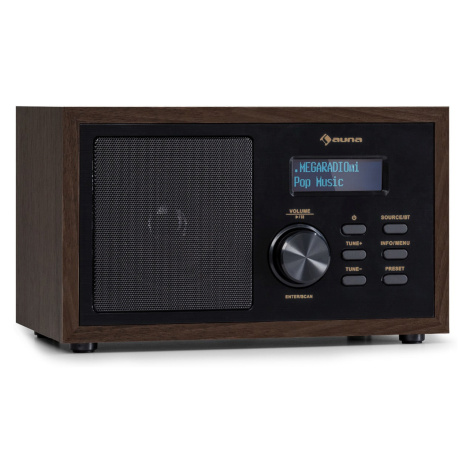 Auna Ambient, DAB+/FM rádio, BT 5.0, AUX-In, LCD displej, Budík s časovačom