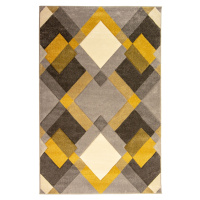 Kusový koberec Hand Carved Nimbus Grey/Ochre - 160x230 cm Flair Rugs koberce