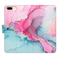 Flipové puzdro iSaprio - PinkBlue Marble - iPhone 7 Plus