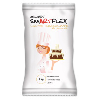 Smartflex Velvet Bílá čokoláda 1 kg v sáčku (Potahovací a modelovací hmota na dorty) - Smartflex