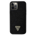 Guess Rhinestones Triangle Metal Logo Kryt pre iPhone 12 Pro Max Black