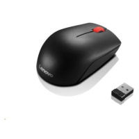 LENOVO myš bezdrôtová Essential Compact Wireless Mouse - 1000 DPI, Optical, USB, 3 tlačidlá, čie