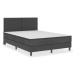 vidaXL Posteľ boxspring tmavošedá látková 140x200 cm