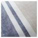 Modro-béžové obliečky na dvojlôžko 200x200 cm Banded Stripe - Catherine Lansfield