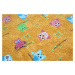 Dětský kusový koberec Sovička Silk 5248 oranžovožlutý - 200x200 cm Vopi koberce