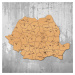 Korková mapa okresov Rumunska