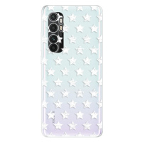 Odolné silikónové puzdro iSaprio - Stars Pattern - white - Xiaomi Mi Note 10 Lite