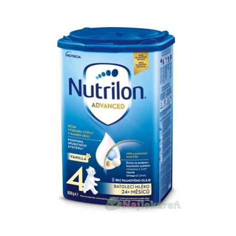 Nutrilon Advanced 4 VANILLA (od 24 m) batoľacia mliečna výživa v prášku 800 g
