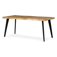 Sconto Jedálenský stôl ALTON dub divoký/čierna, šírka 180 cm