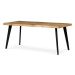 Sconto Jedálenský stôl ALTON dub divoký/čierna, šírka 180 cm
