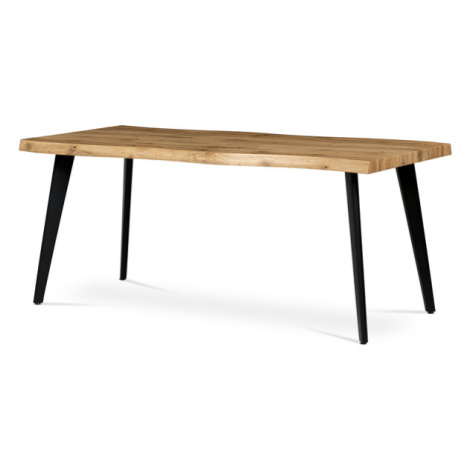 Sconto Jedálenský stôl ALTON dub divoký/čierna, šírka 180 cm Houseland