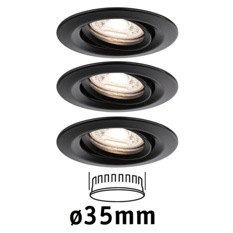 Paulmann Nova Mini Plus LED easydim 3 kusy čierna