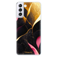 Odolné silikónové puzdro iSaprio - Gold Pink Marble - Samsung Galaxy S21+