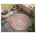 Kusový koberec Twin Supreme 105497 Cayenne kruh – na ven i na doma - 140x140 (průměr) kruh cm NO