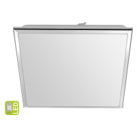 SILVER stropné LED svietidlo 28x28cm, 10W, 230V, denné biela, chróm AU461