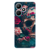 Odolné silikónové puzdro iSaprio - Skull in Roses - Infinix Hot 30i