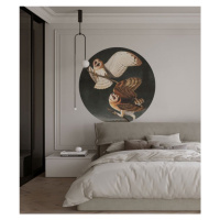 WALLCOLORS Dots Owls - tapeta POVRCH: Prowall Canvas