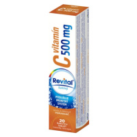 Revital vitamín C 500 mg 20 šumivých tabliet pomaranč