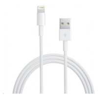 APPLE USB kábel s lightning konetorom - biely (bulk balenie) 1m