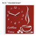 domtextilu.sk Coffee Time nástenné kuchynské hodiny 8761-24222