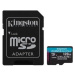 Kingston MicroSDXC karta 128GB Canvas Go! Plus, R: 170/W: 90MB/s, Class 10, UHS-I, U3, V30, A2 +